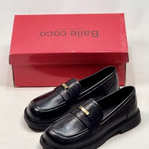 کالج بایلی کوکو چرم مدل سگک دار مشکی