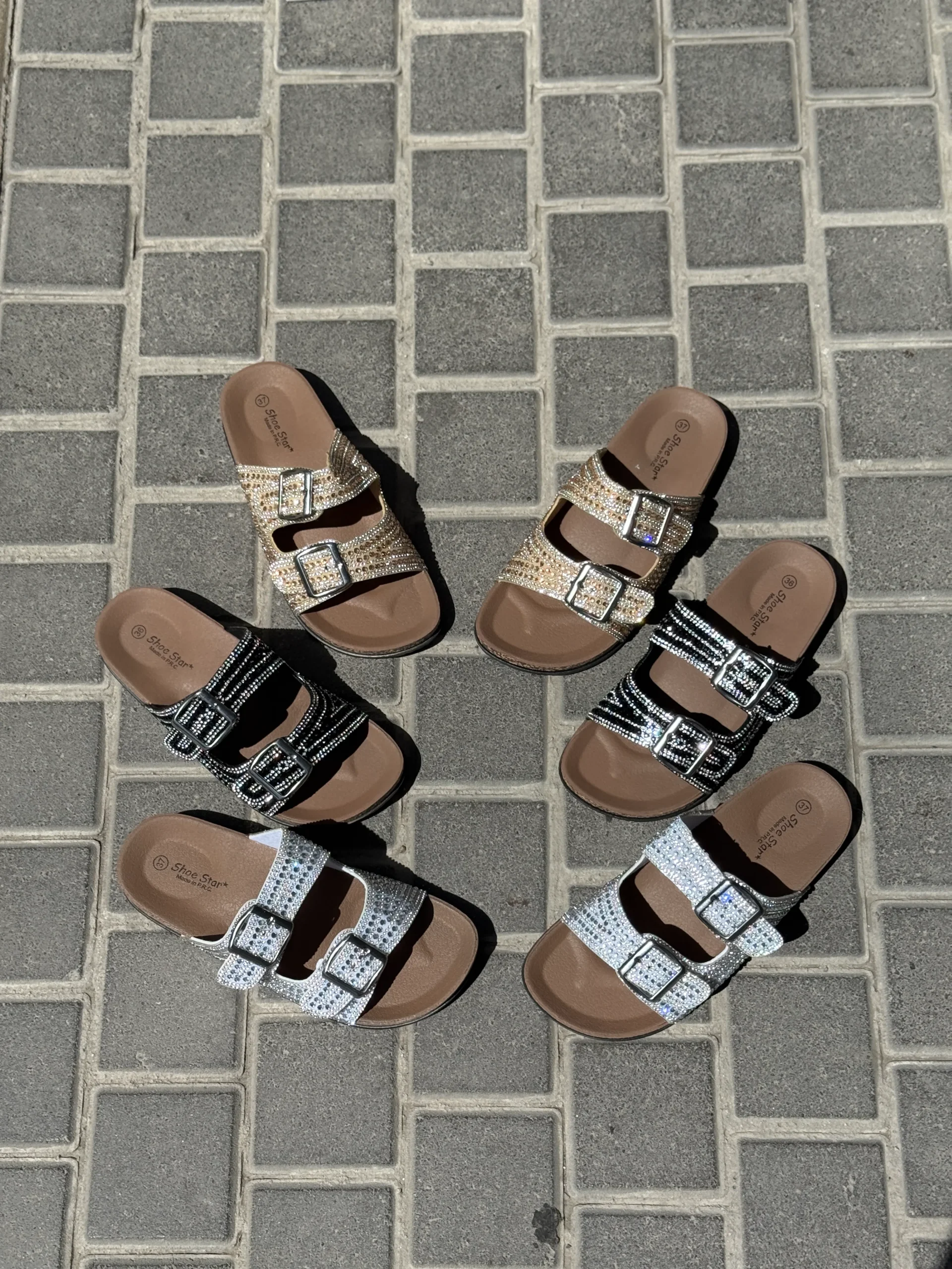 code3050-3-lodge-2cm-sandals-with-two-shiny-buckles (2) صندل شاینی 3050-3 - تصویر 1