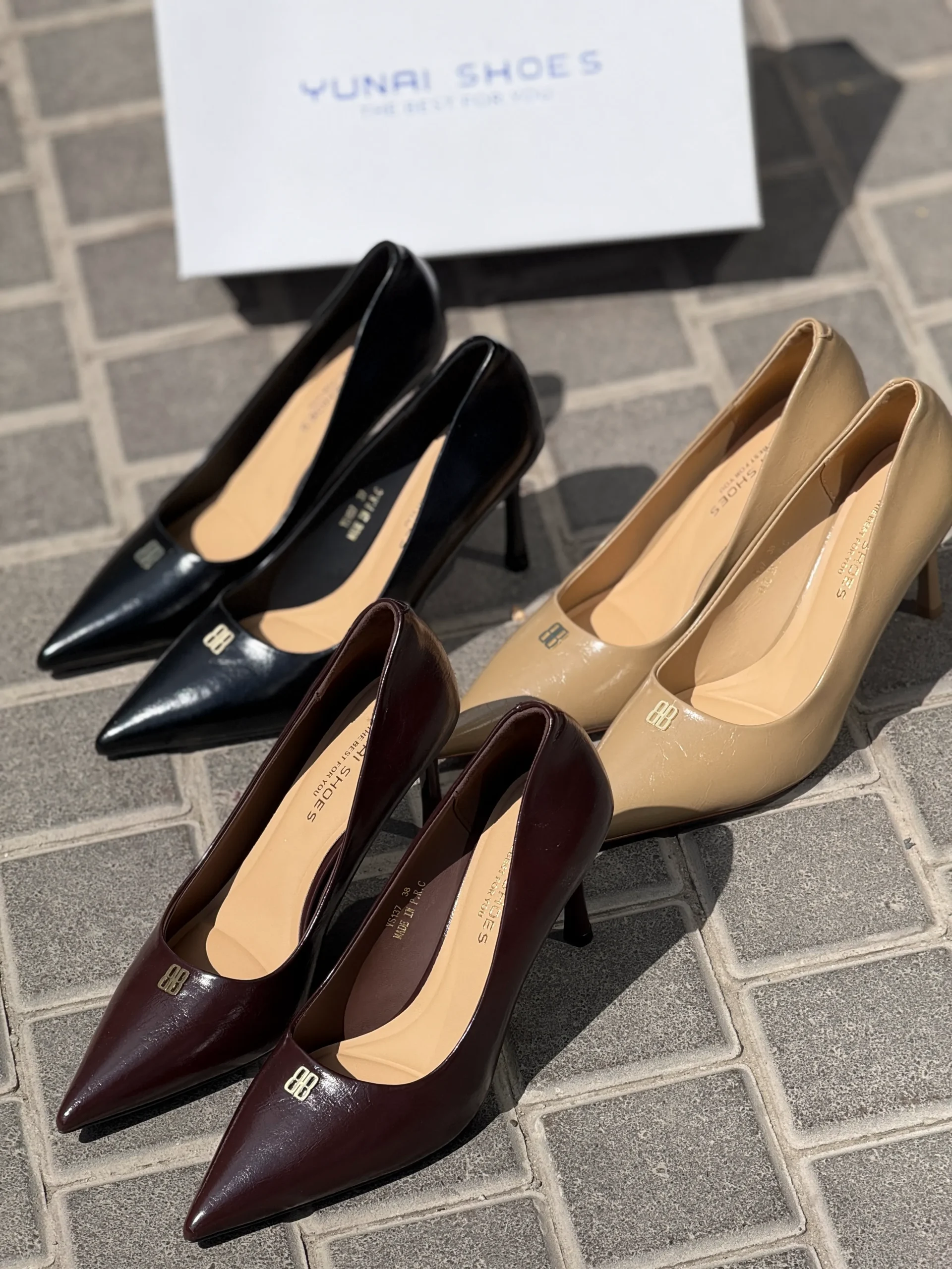 women's-8cm-heel-leather-shoes-yunai-ys137 (5) پاشنه YUNAI YS137 - تصویر 1